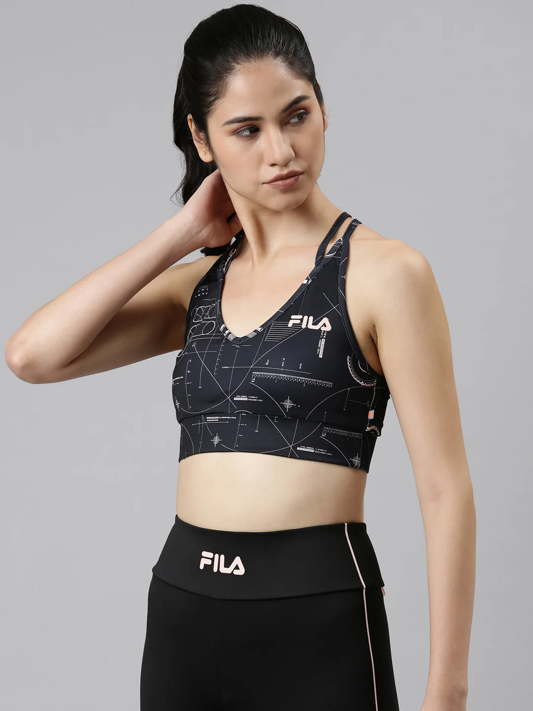 Fila Grey Looci Women's Sports Bra - Image 2