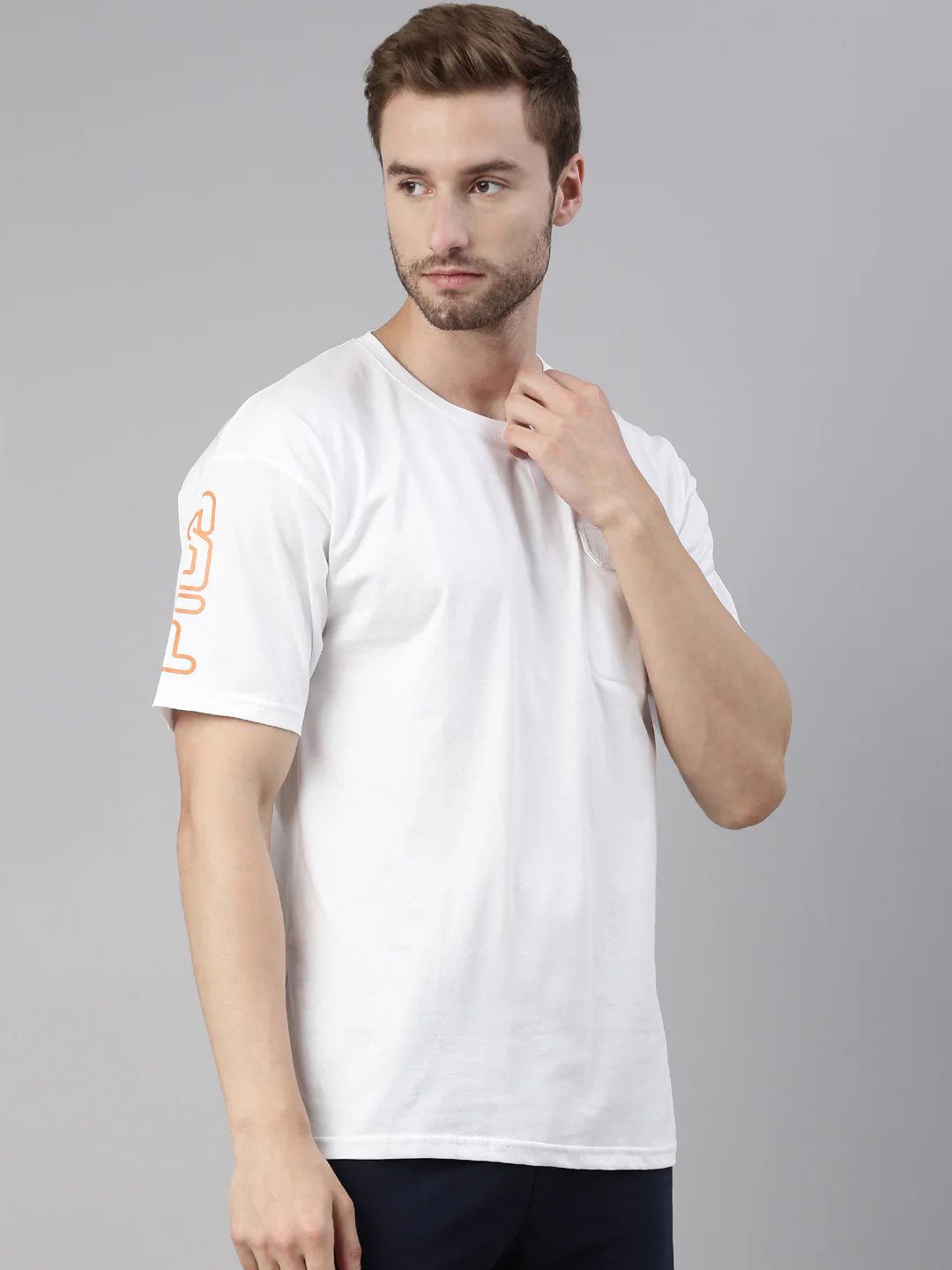 Fila Red Jonas 1 Men's Logo T-Shirts - Image 4