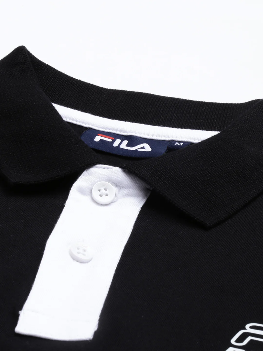 Fila Black Mussey Men's Cut and Sew T-Shirts - Image 2
