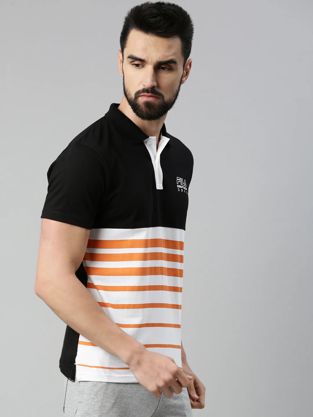 Fila Black Mussey Men's Cut and Sew T-Shirts - Image 4