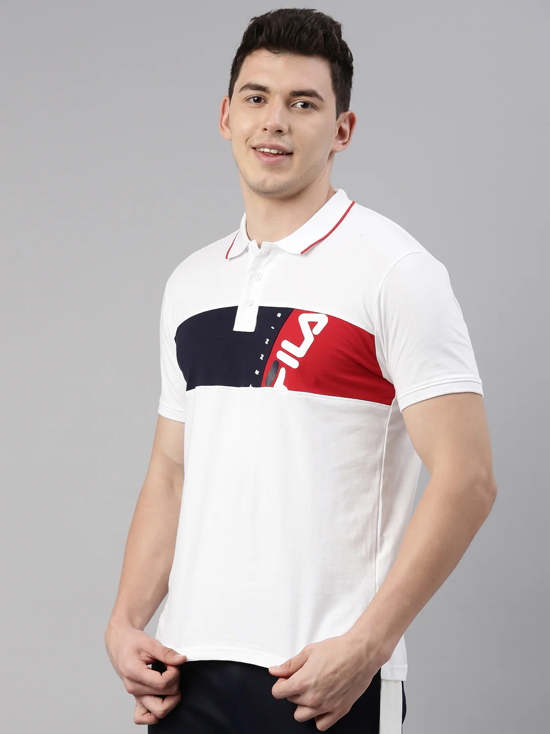 Fila Black Hatun Men's Cut and Sew T-Shirts - Image 3