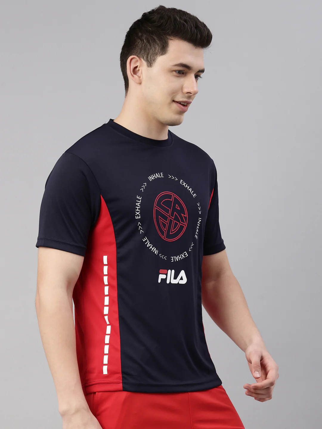 Fila Red Ahera Men's Graphic T-Shirts - Image 4
