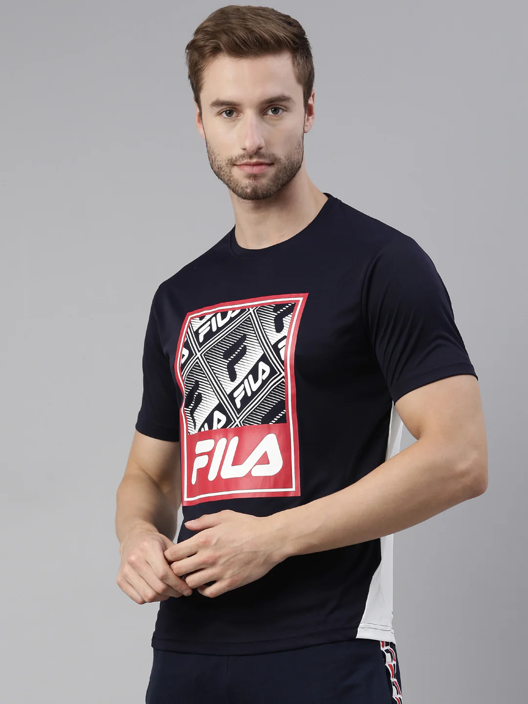 Fila Black Avora Men's Graphic T-Shirt - Image 3