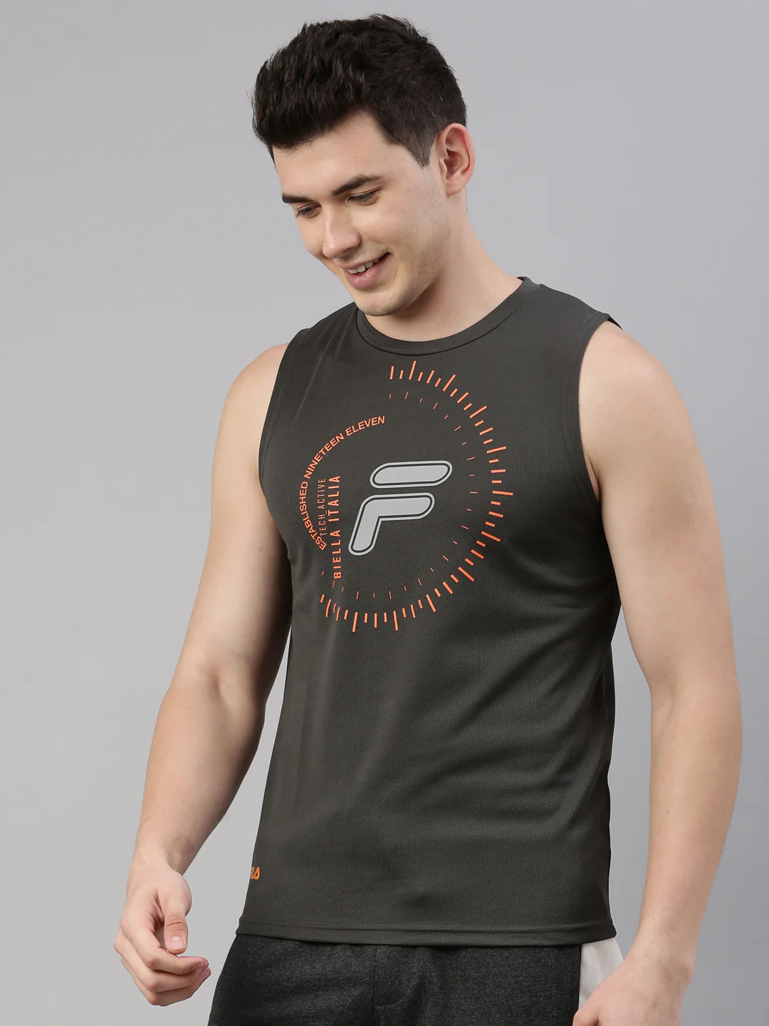 Fila Red Behor Men's Singlet - Image 3