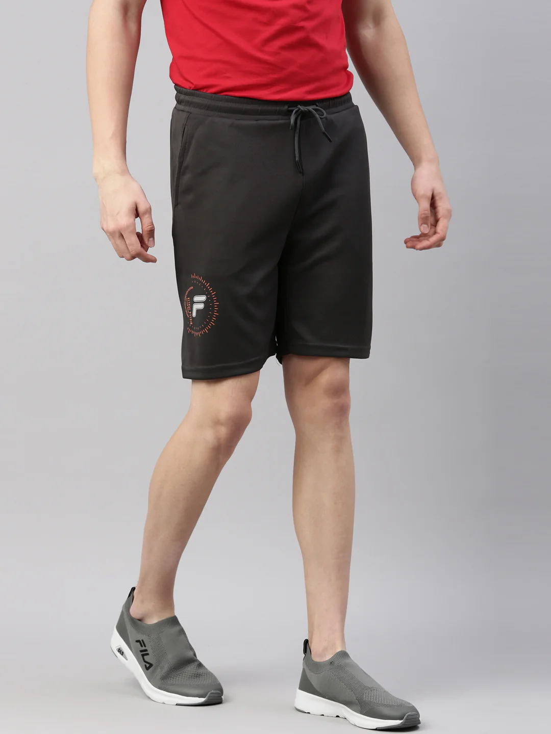 Fila Red Blimer Men's Cut and Sew Shorts - Image 4
