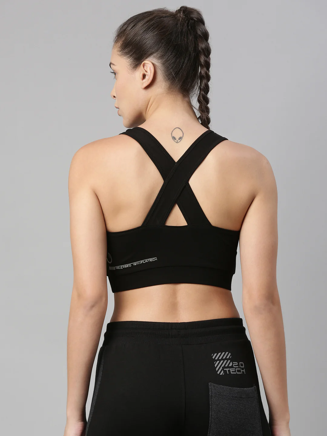 Fila Grey Trioni Women's Sports Bra - Image 5