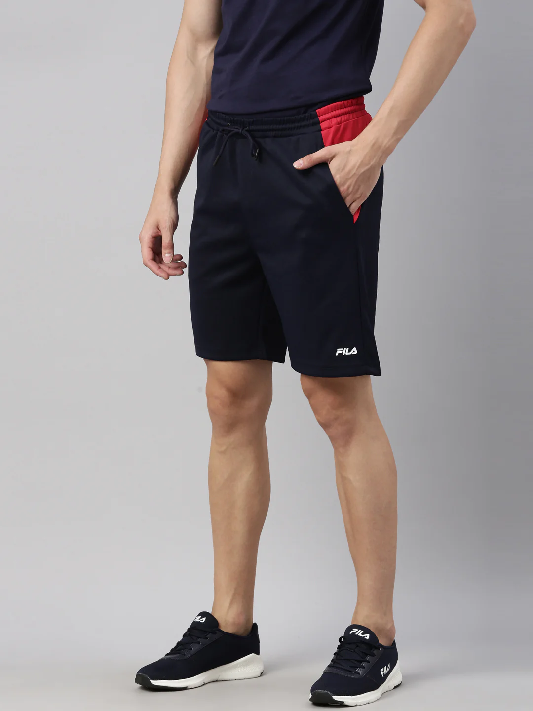 Fila Grey Alema Men's Cut and Sew Shorts - Image 5