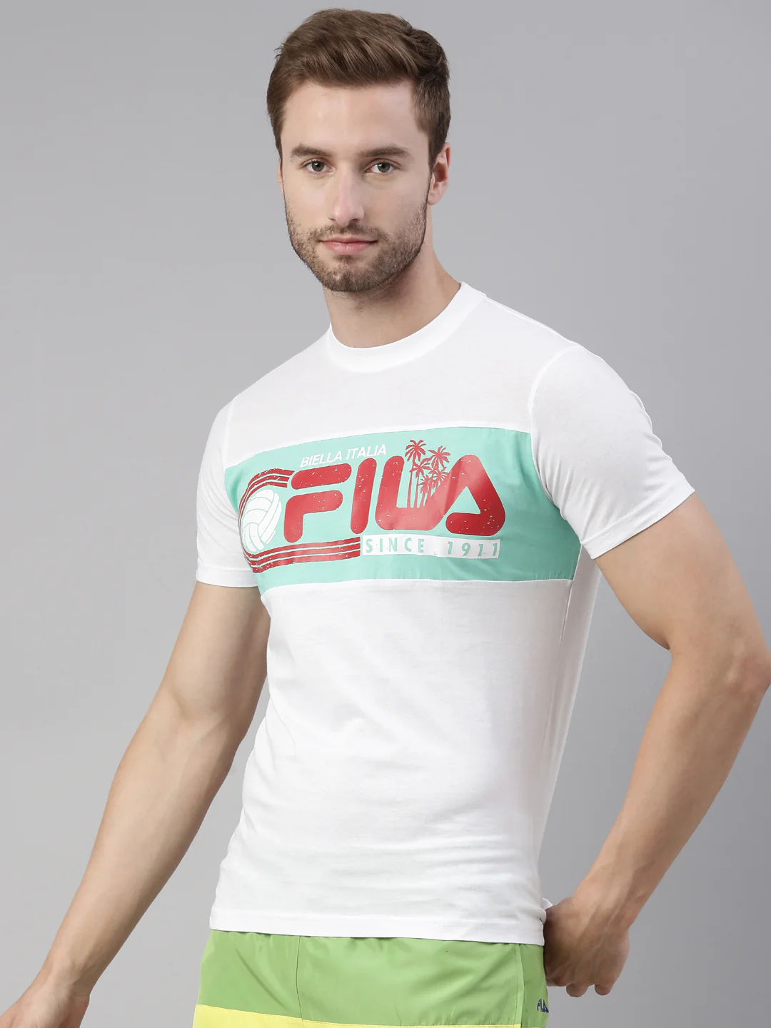 Fila Peacoat Creto Men's Graphic T-Shirts - Image 3
