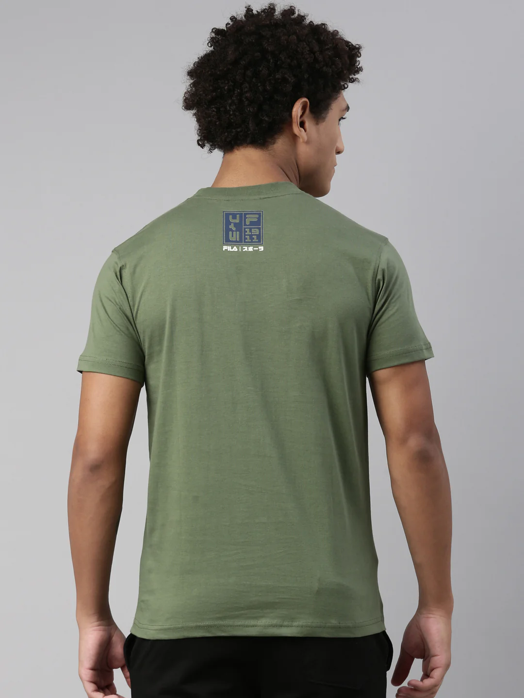 Fila Black Erati Men's Graphic T-Shirt - Image 5