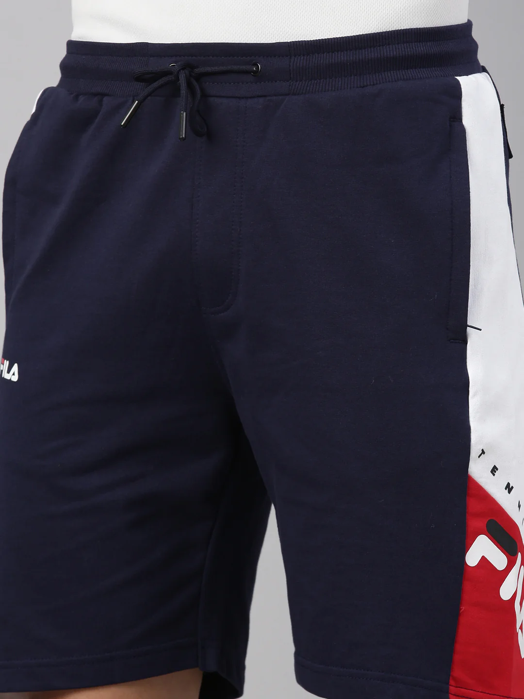 Fila Red Heerad Men's Cut and Sew Shorts - Image 2