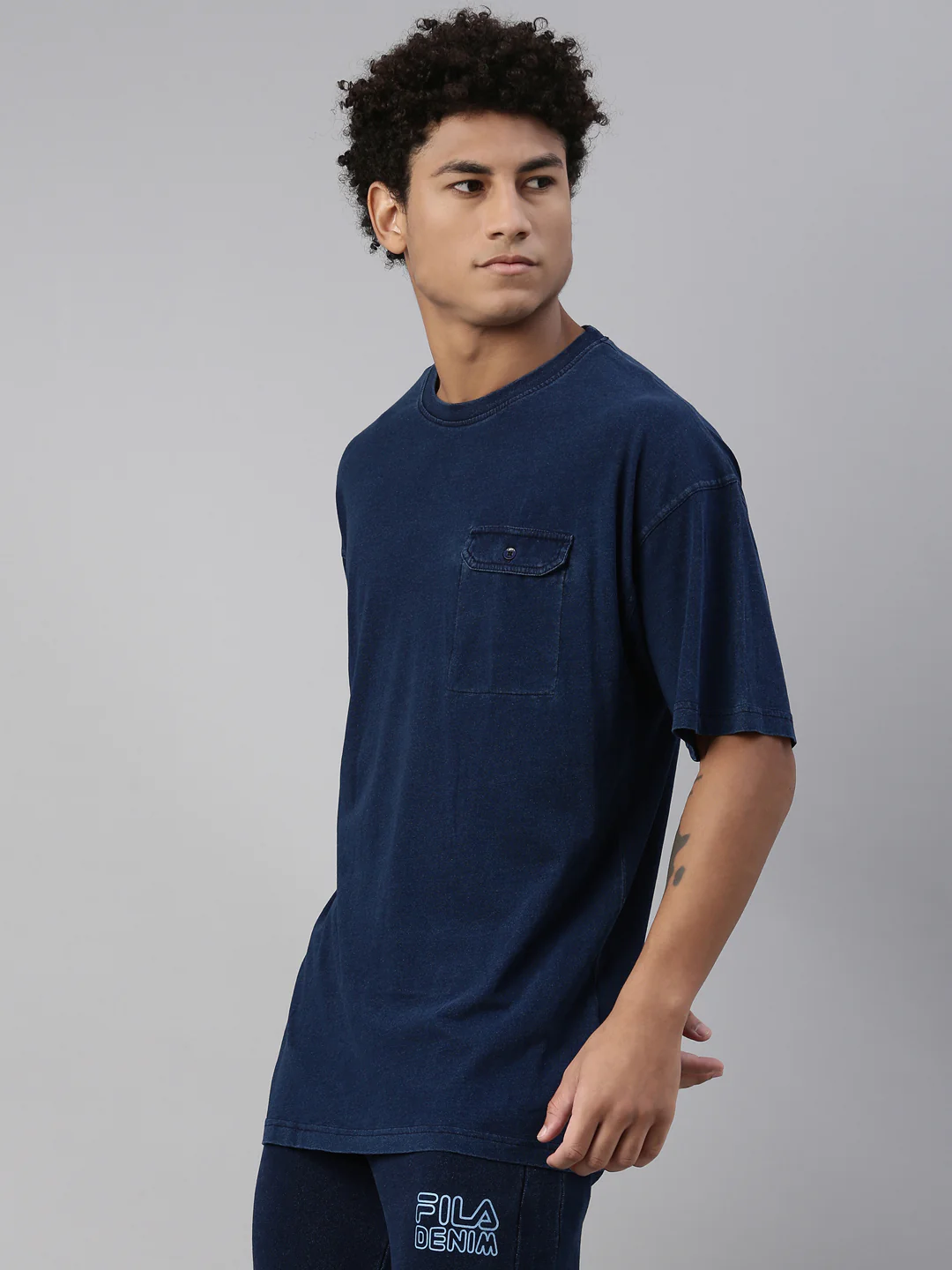 Fila Black Jonas Men's Boxy T-Shirt - Image 3