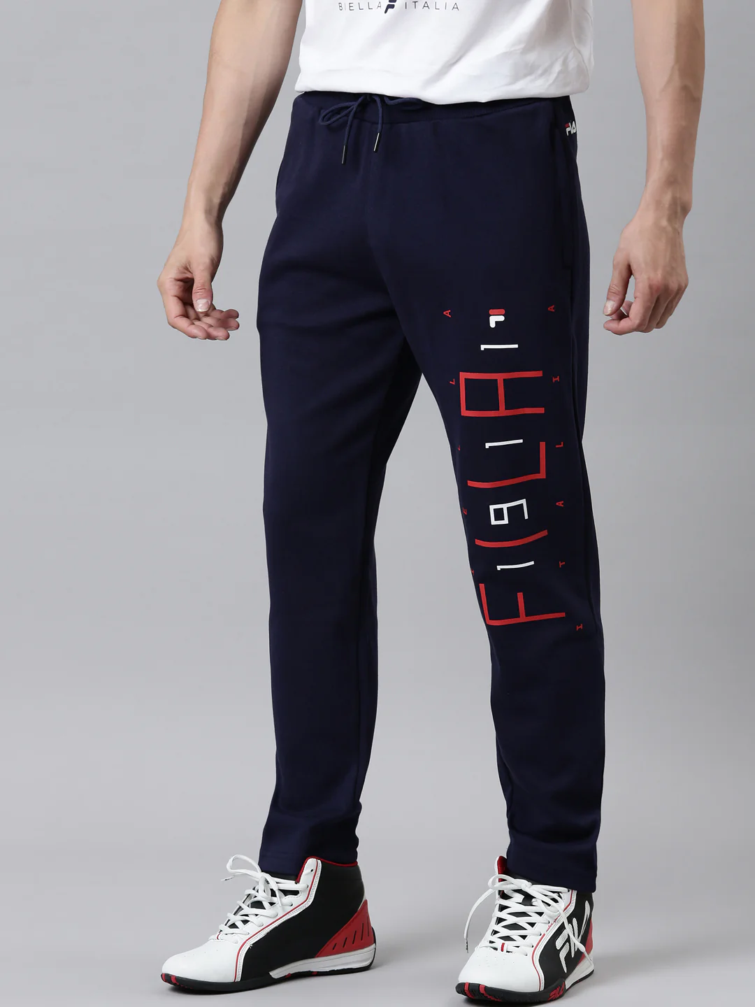 Fila Red Hobi Men's Track Pants - Image 3