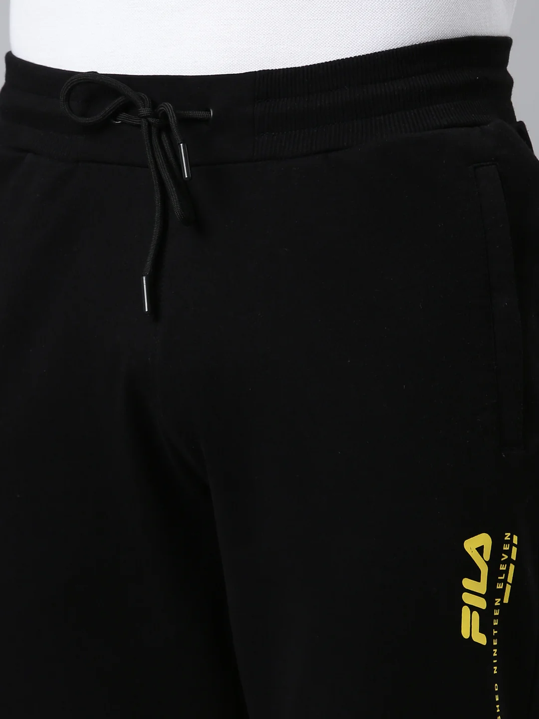 Fila White Aakarsh Men's Cut and Sew Track Pants - Image 2
