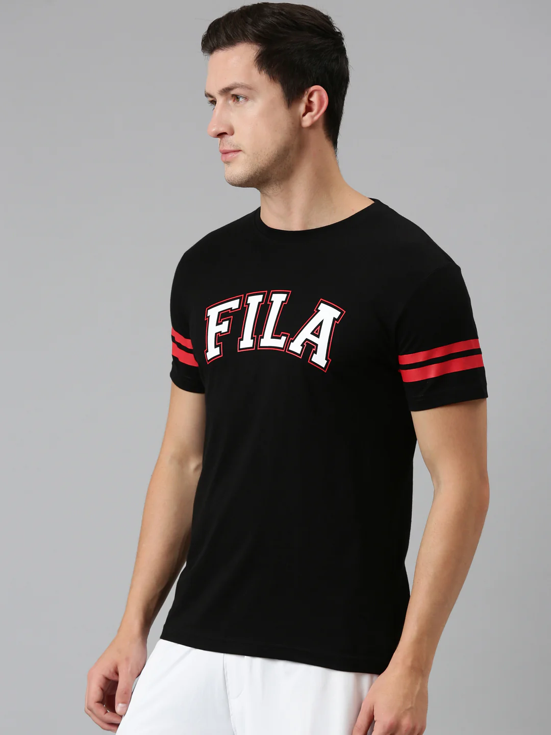 Fila Pink Taehyung Men's Logo T-Shirt - Image 4