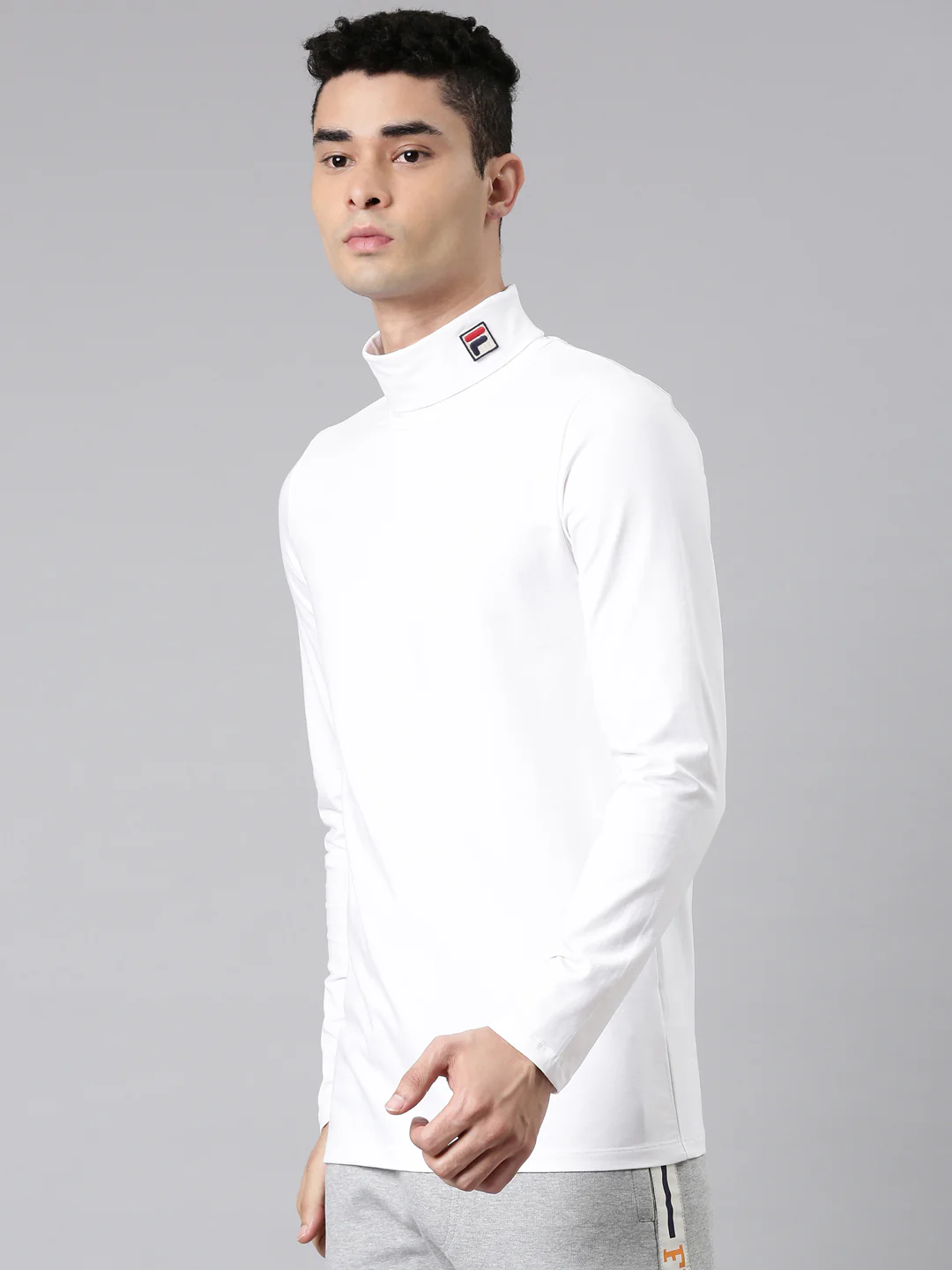 Fila Black 19Th Roll Neck Men's Long Sleeve T-Shirt - Image 3