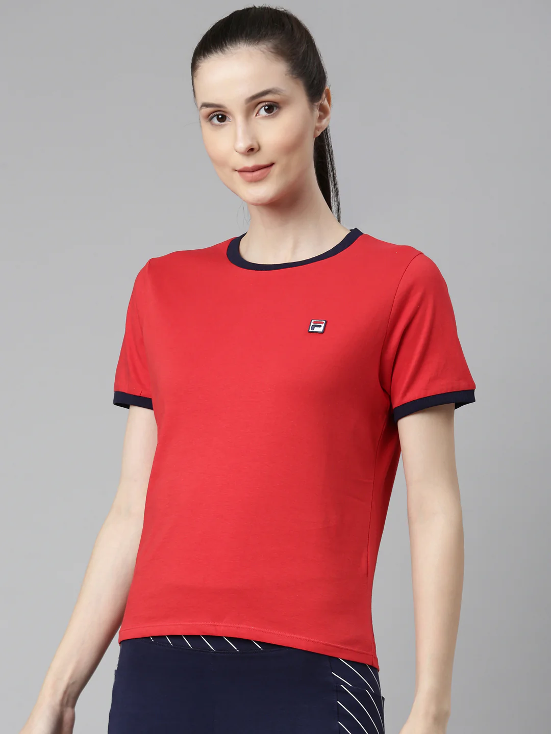 Fila Red Marcia Women's Short Sleeve T-Shirt - Image 3