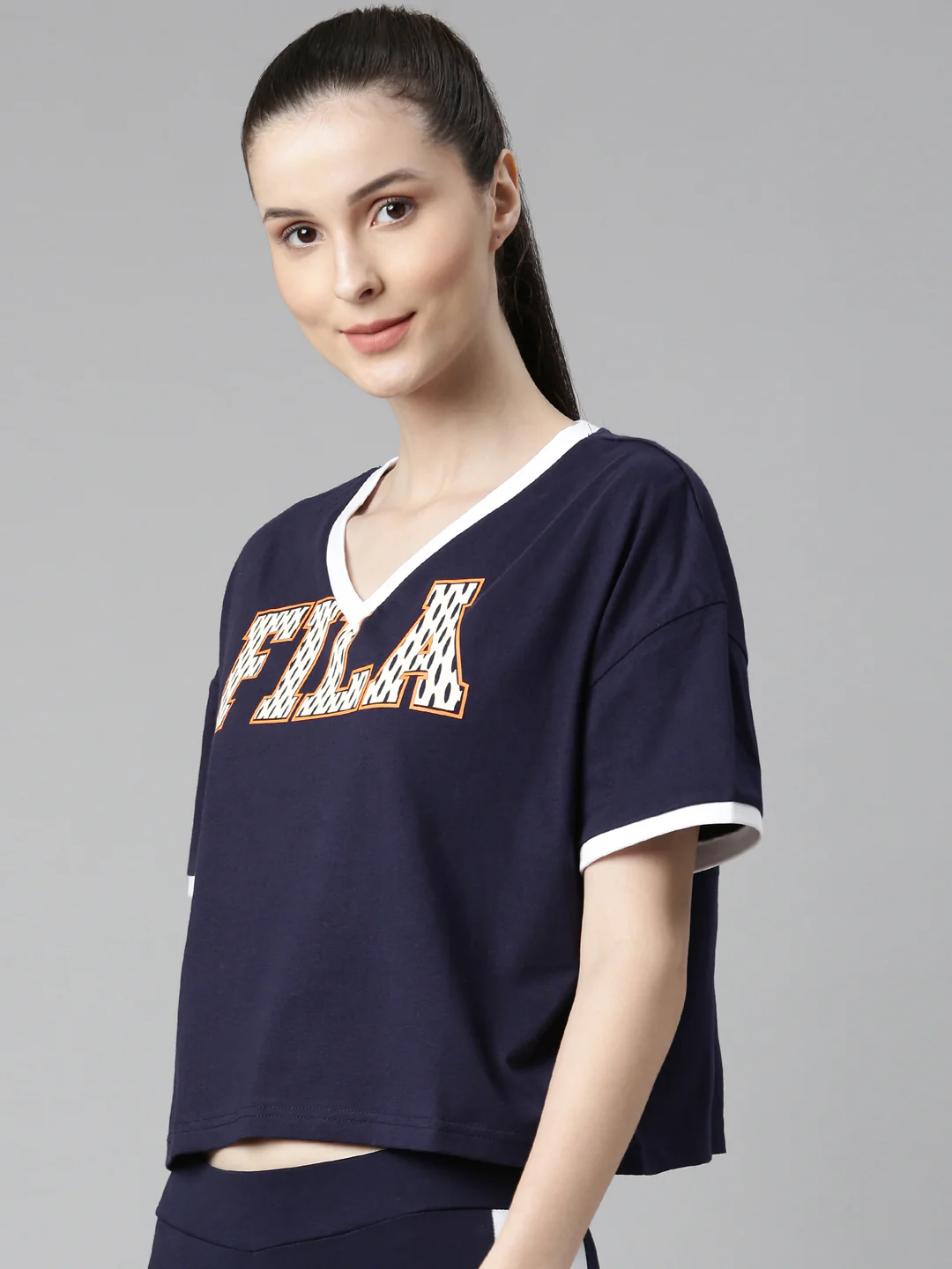 Fila White Chandler Women's Boxy T-Shirt - Image 3