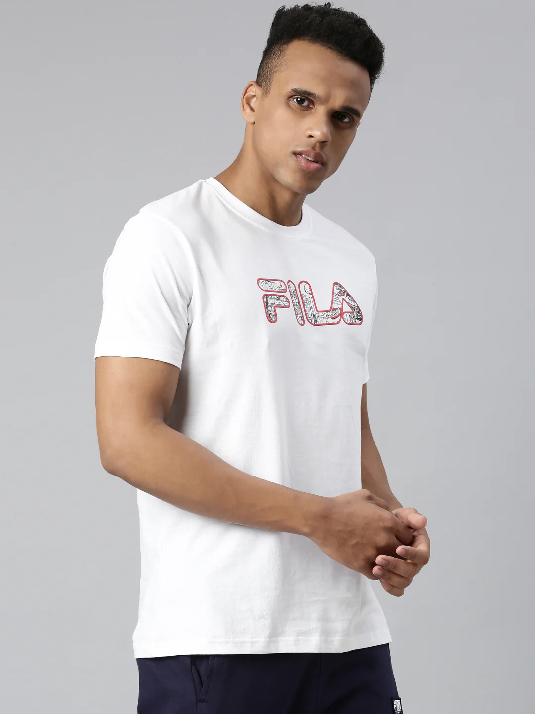 Fila Black Juttor Men's Logo T-Shirt - Image 4