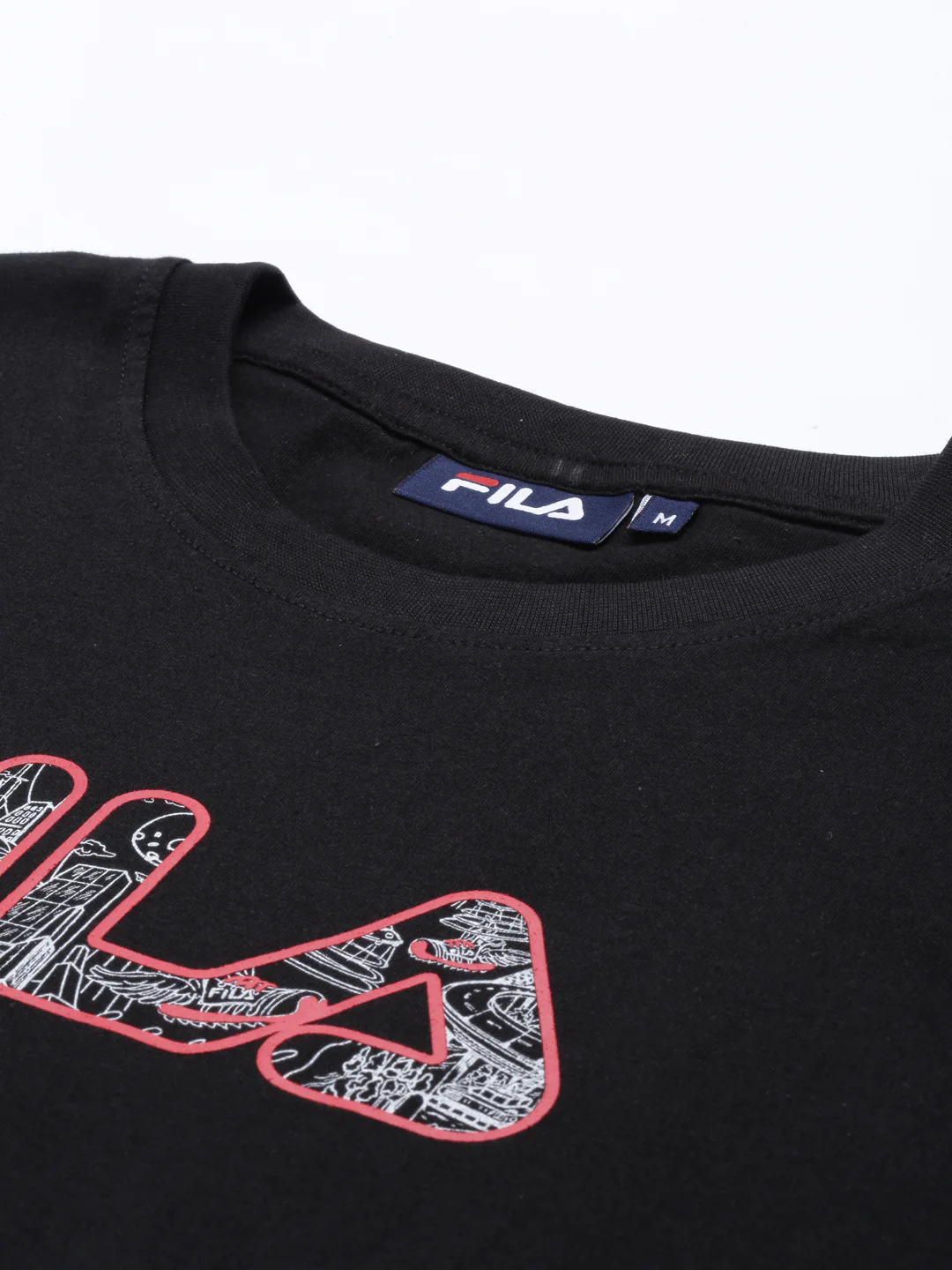 Fila Red Juttor Men's Logo T-Shirt - Image 2