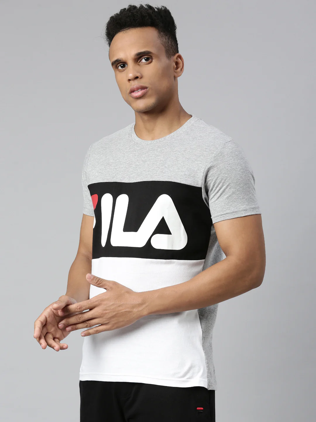 Fila White Anwar Ss Men's Cut and Sew T-Shirt - Image 3