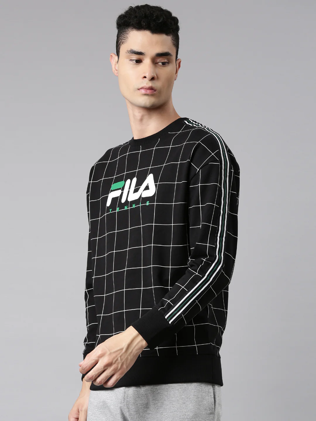 Fila Black Luke Men's Sweatshirt - Image 3