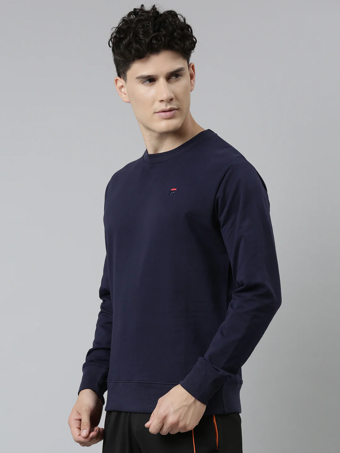 Fila Grey Dunlin Men's Sweatshirt - Image 3