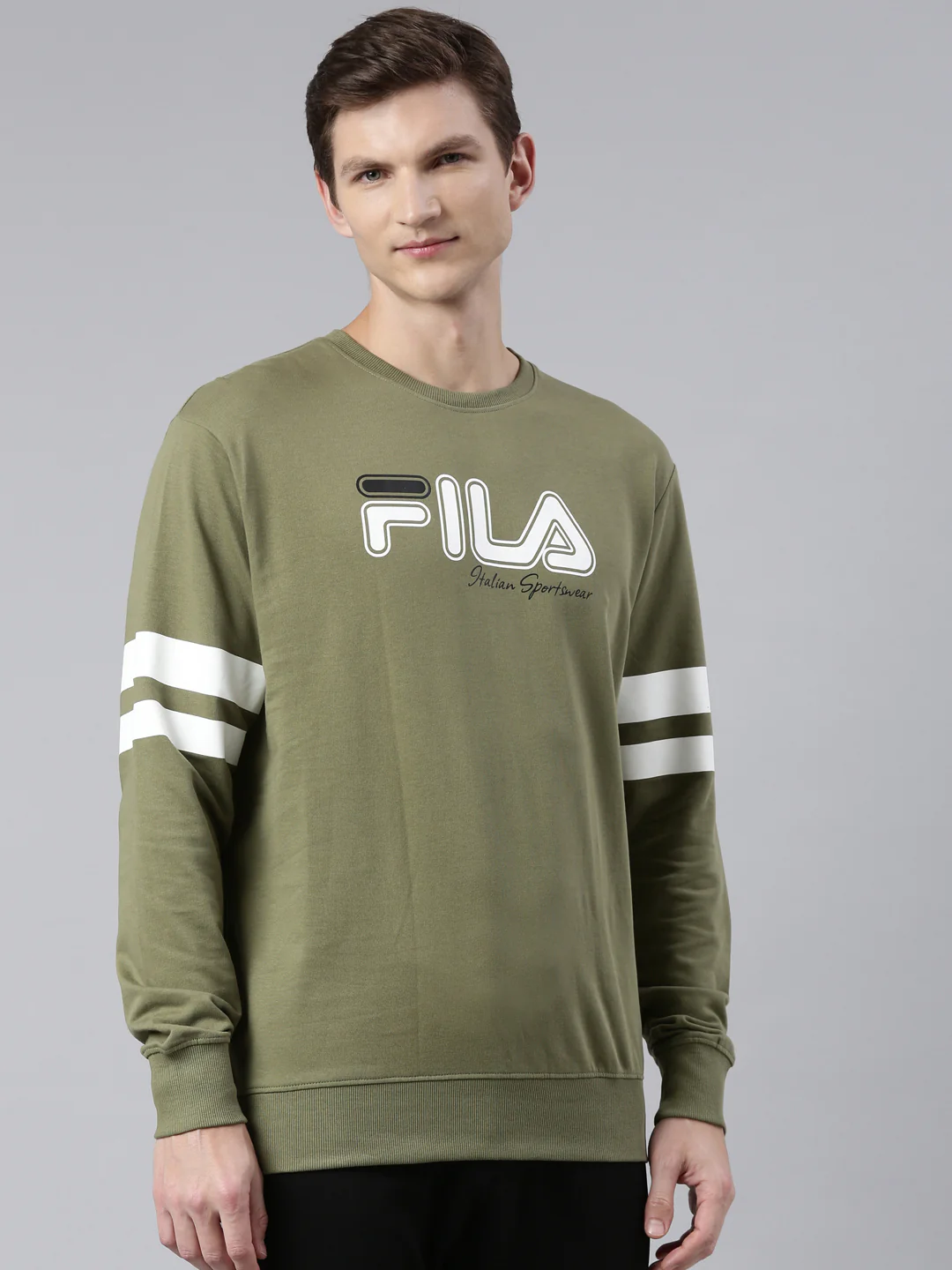Fila Red Bravi Men's Sweat Shirt - Image 4