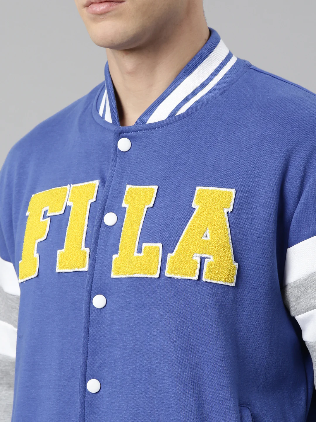 Fila White Bob Men's Sweat Jacket - Image 2