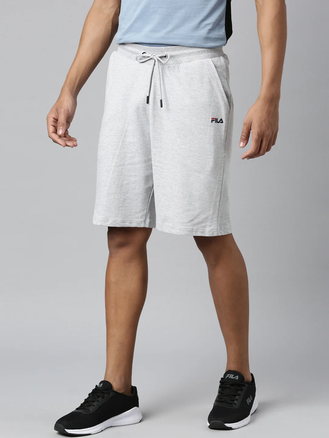 Fila White Joey Men's Long Shorts - Image 3