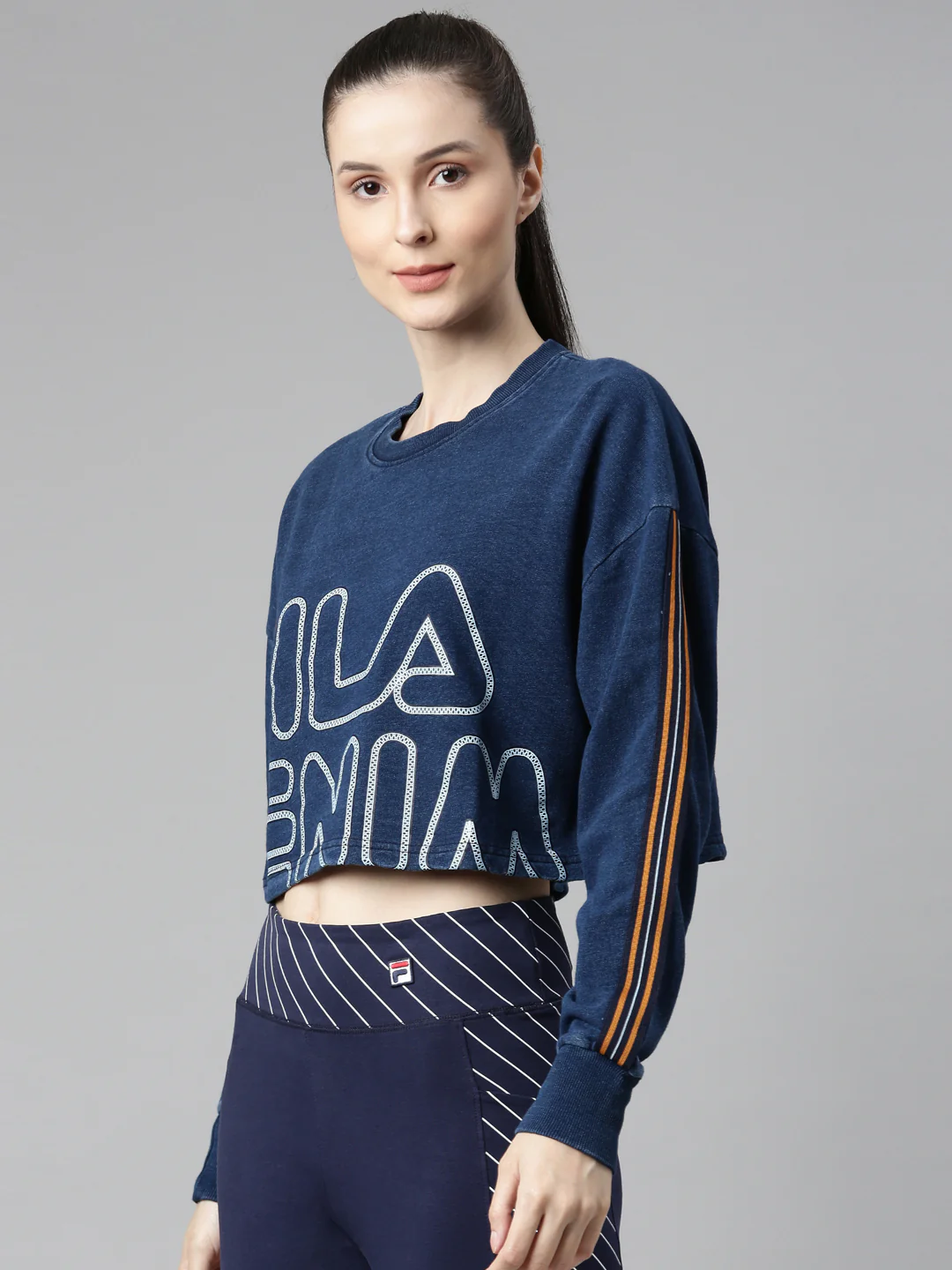 Fila Peacoat Drimel Women's Long Sleeve Sweat Shirt - Image 3