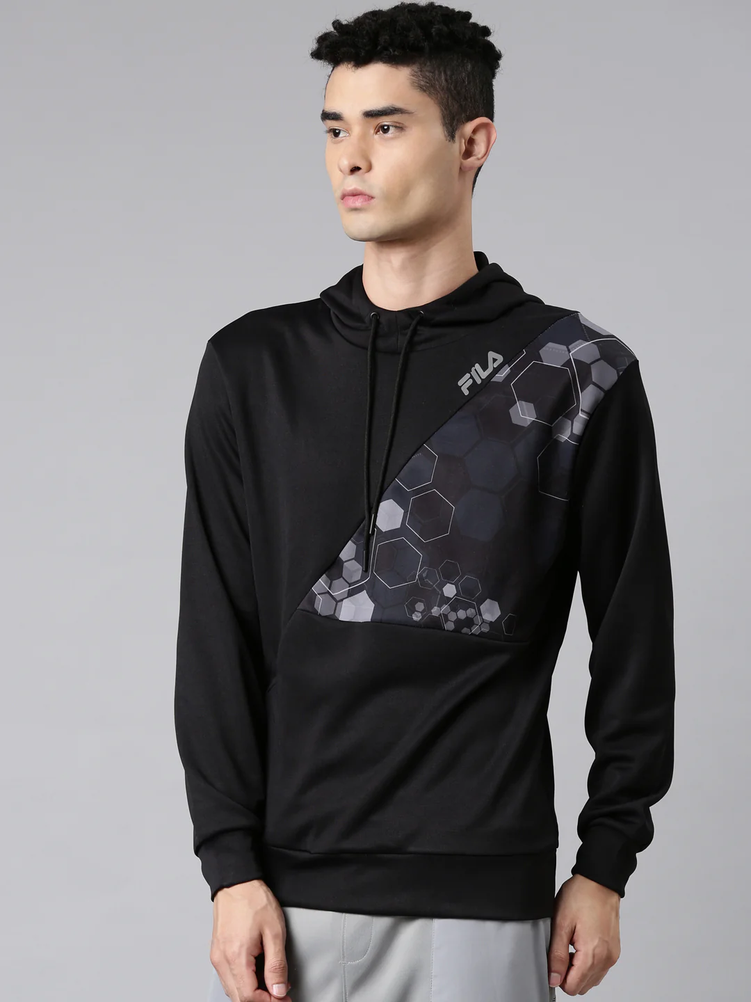 Fila Blue Reed Men's Long Sleeve Hoodie - Image 3