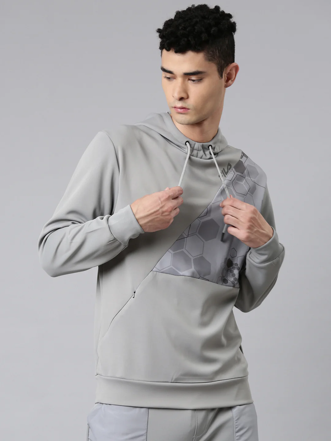 Fila Blue Reed Men's Long Sleeve Hoodie - Image 4