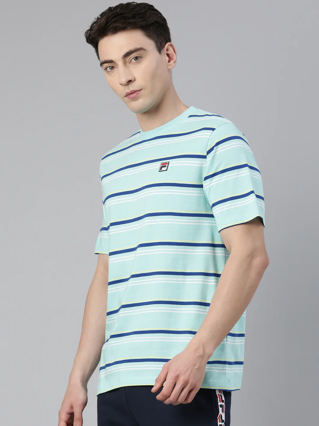 Fila Yellow Stan Men Stripe T-Shirt - Image 3
