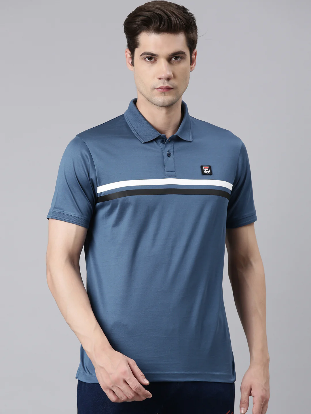 Fila White Atemi Men's Graphic Polo