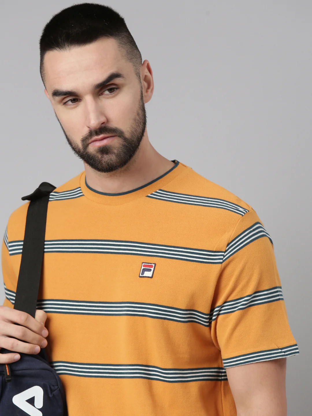 Fila Men Yellow Chapman T-Shirt - Image 10