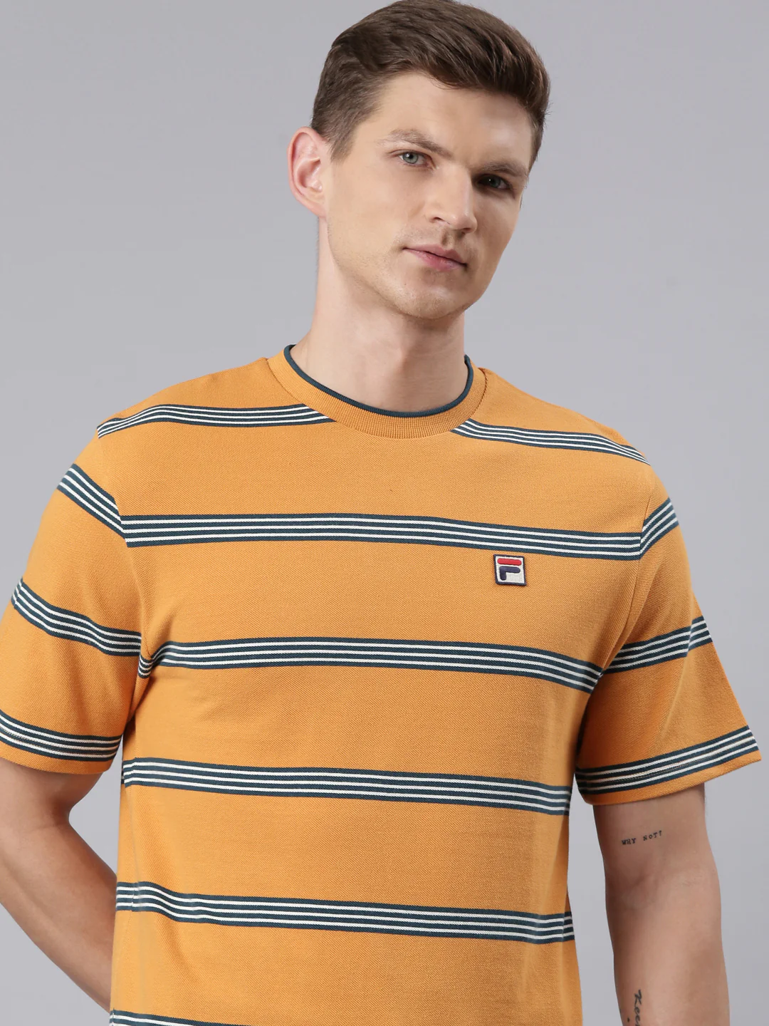 Fila Men Yellow Chapman T-Shirt - Image 18