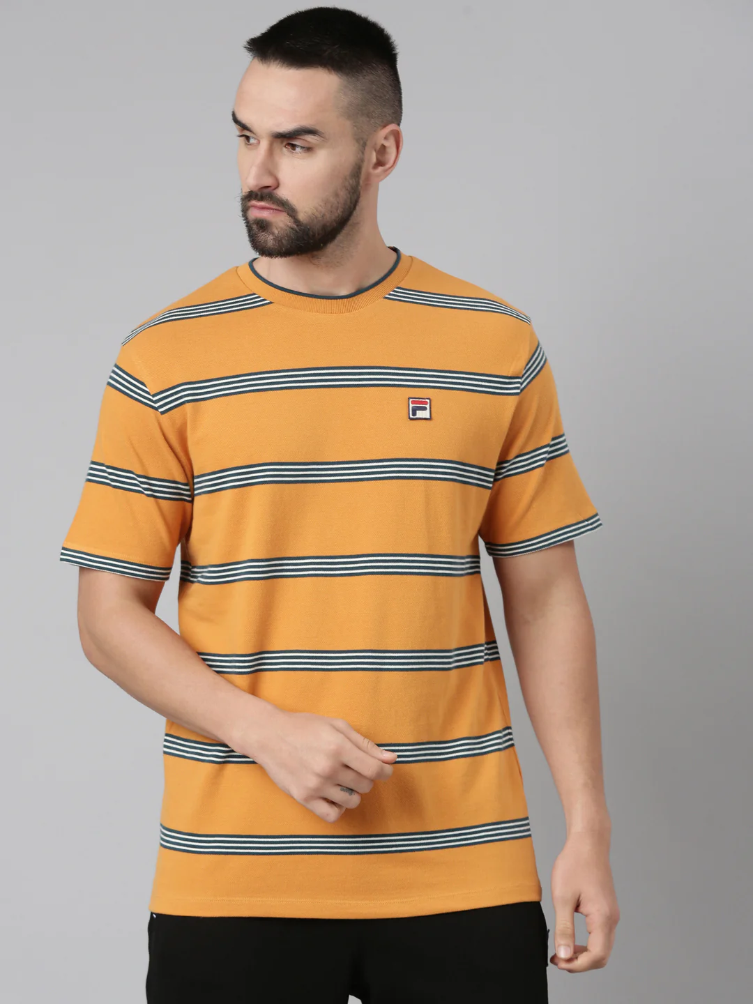 Fila Men Yellow Chapman T-Shirt - Image 2
