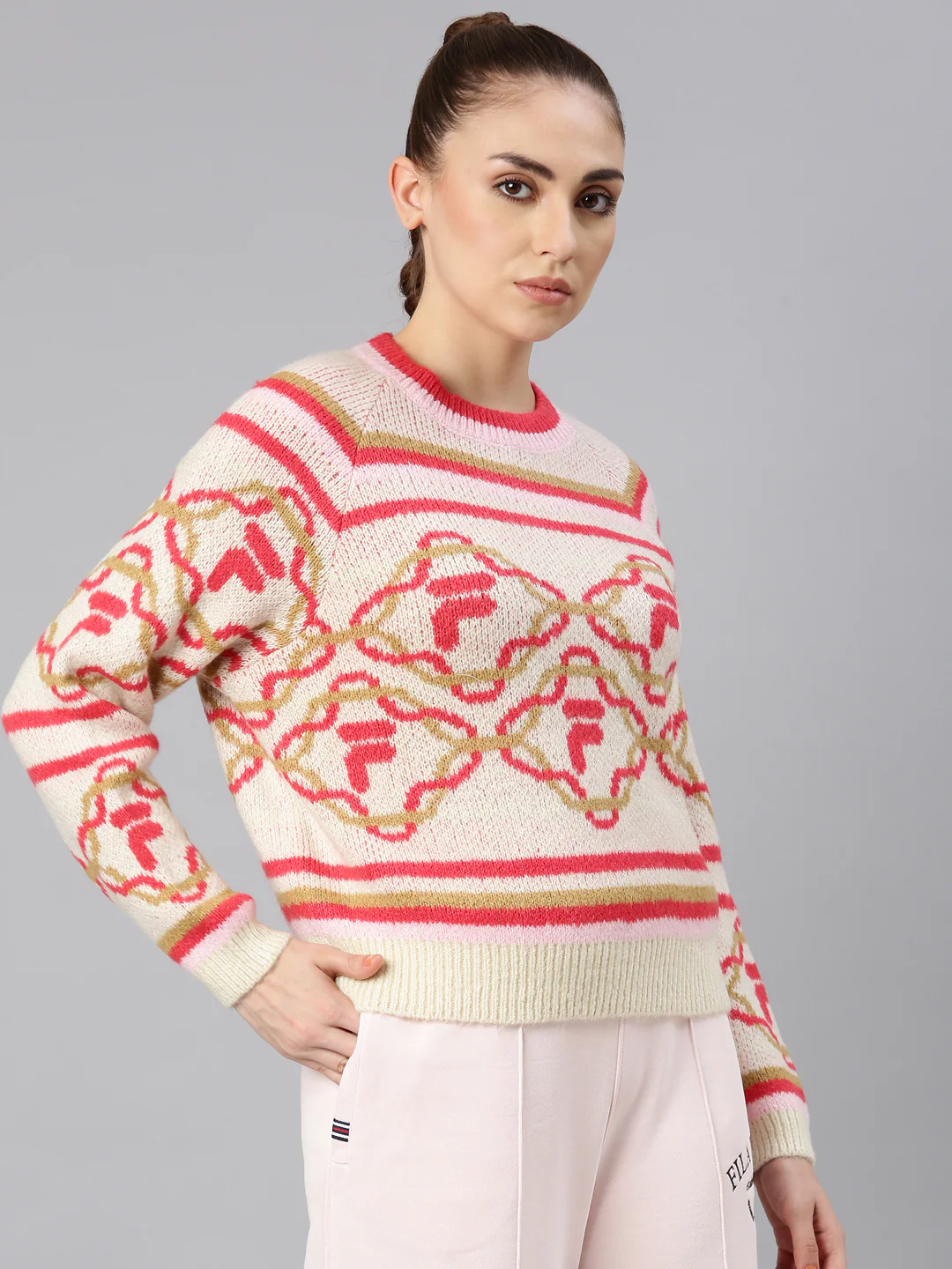 FILA Adults-Women Multicolor Sweater - Image 4