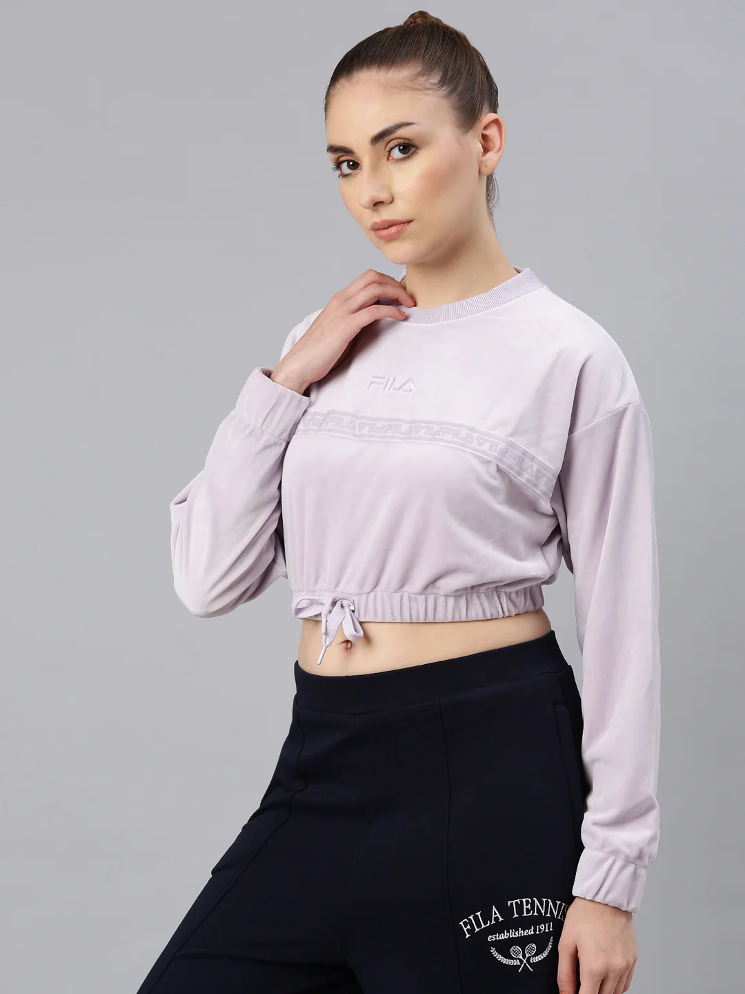 FILA Adults-Women Lavender Sweatshirts - Image 3