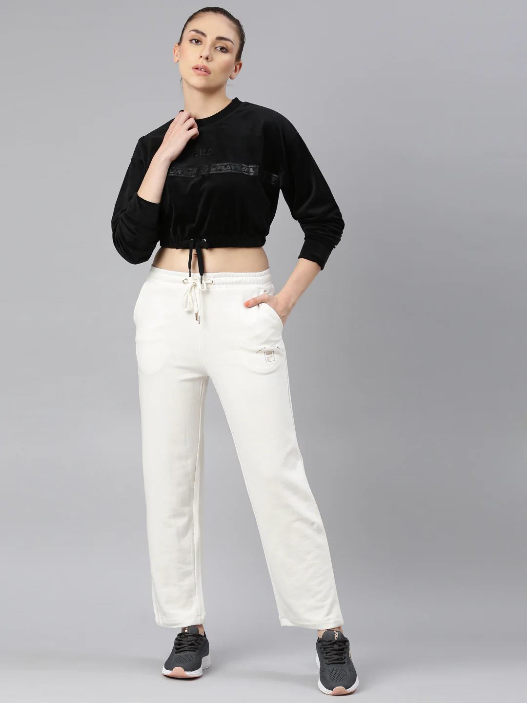 FILA Adults-Women Cream Track Pants - Image 5