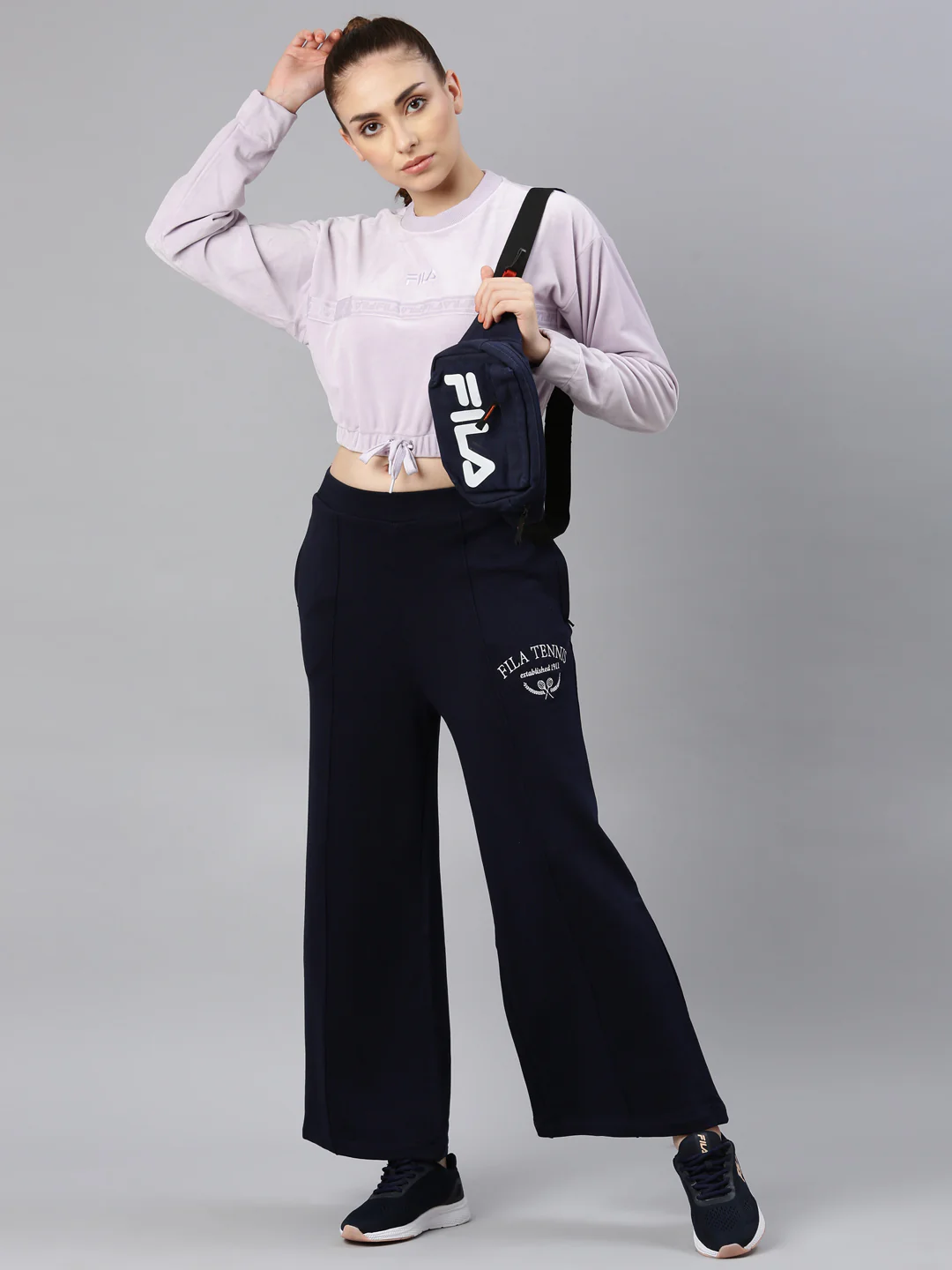 FILA Adults-Women Navy Track Pants - Image 6