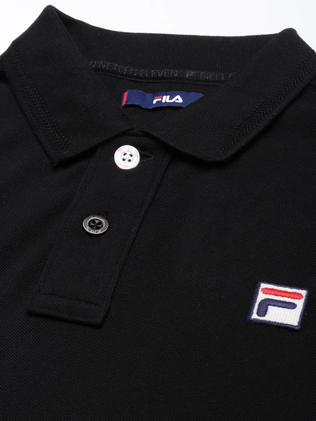 Fila Black Men Polo - Image 2