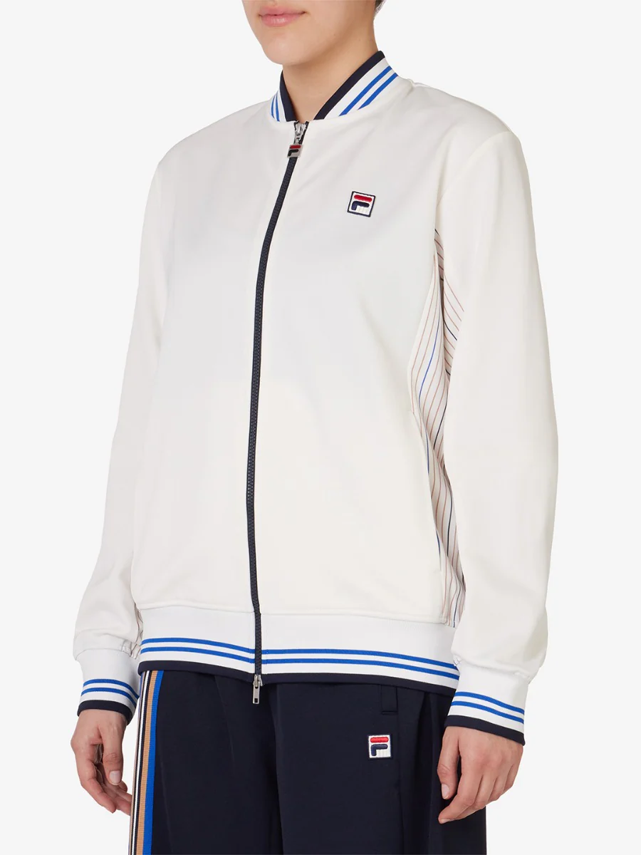Unisex Knit Fabric Settanta Jacket With Printed Inserts - Image 6