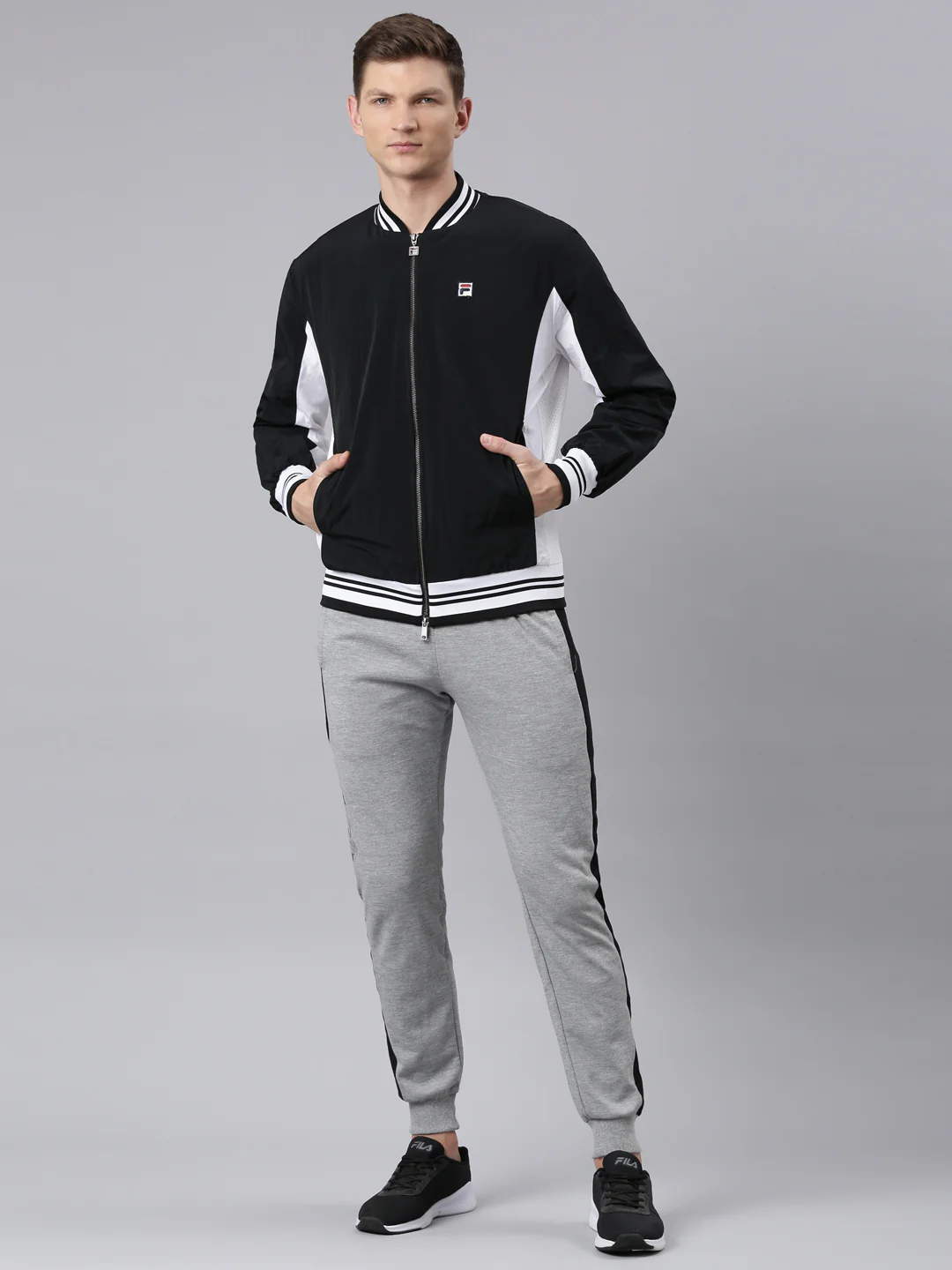Fila Unisex Black Lu411119 Track Jkt - Image 6
