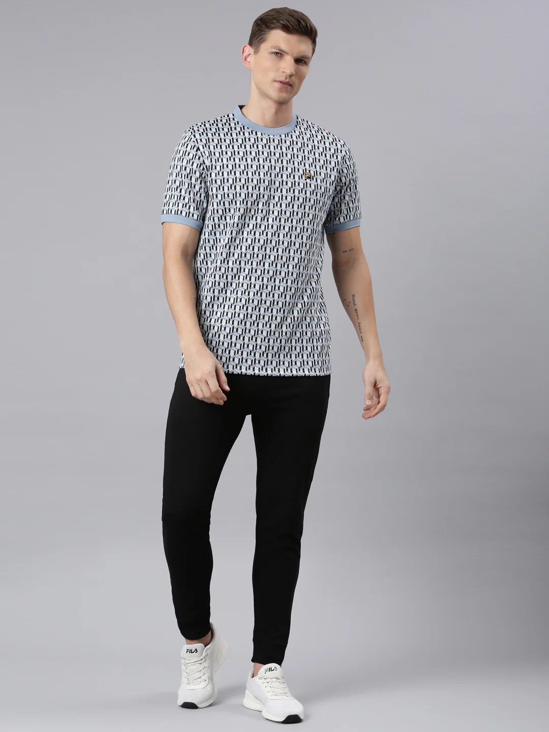 Fila Men Blue Jagger T-Shirt - Image 6