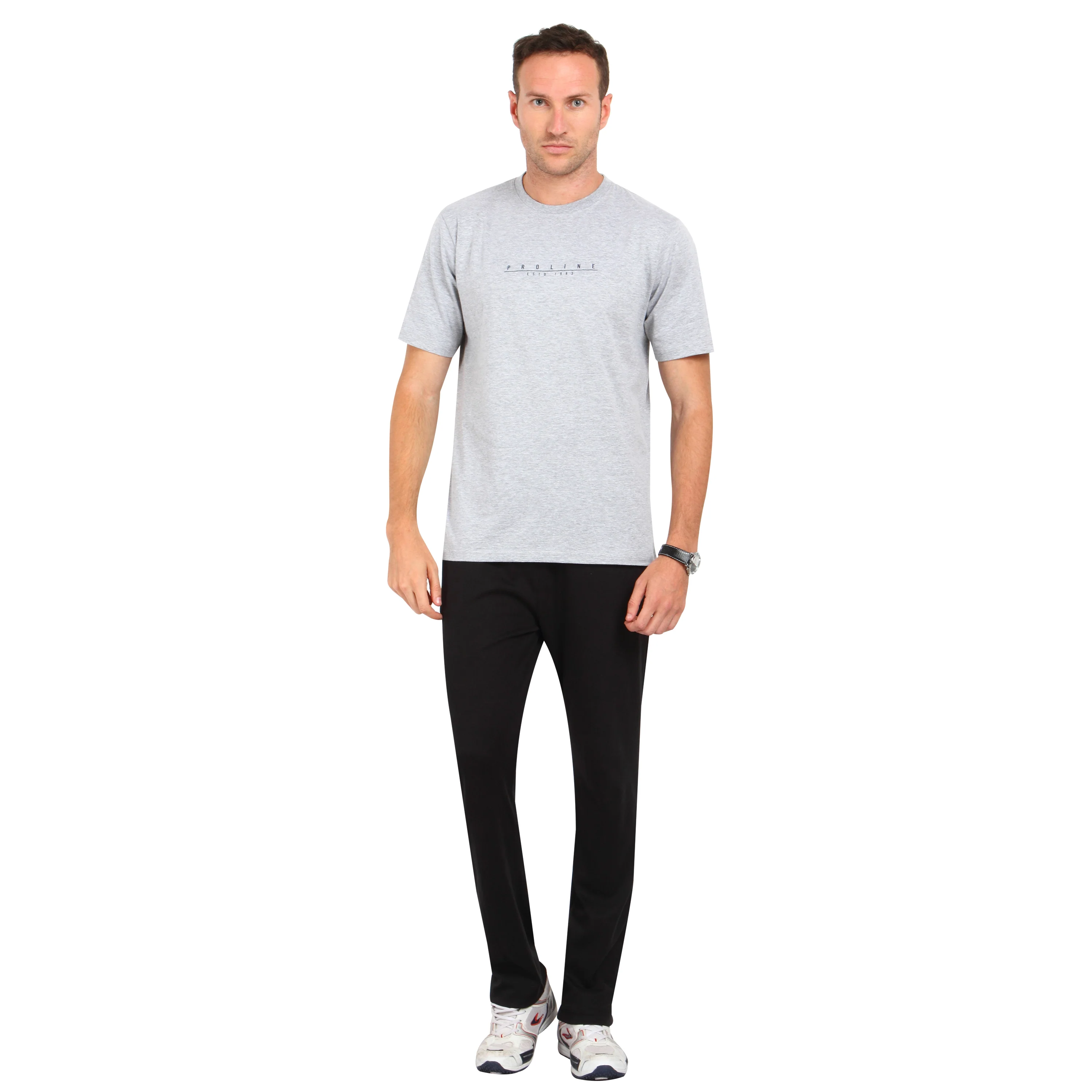 Men's Solid Classic Fit Track Pants - Image 5