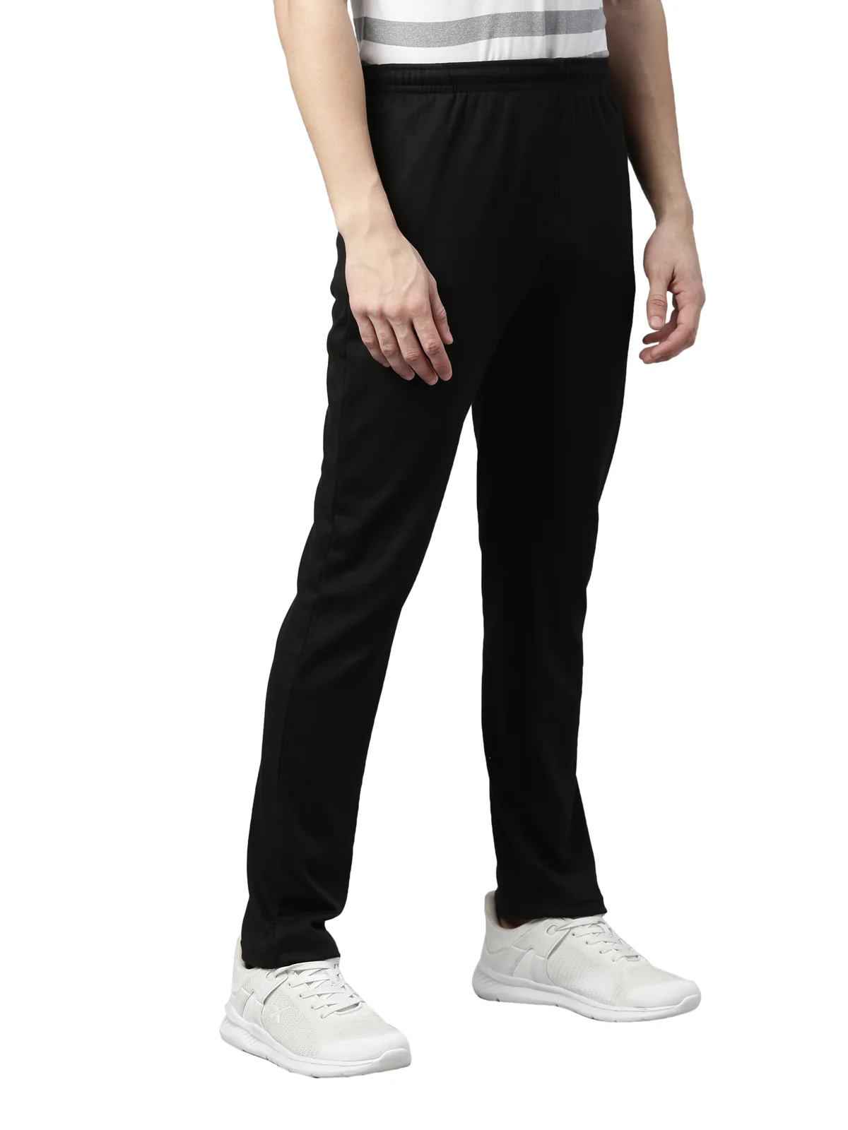 Men's Solid Classic Fit Track Pants - Image 3