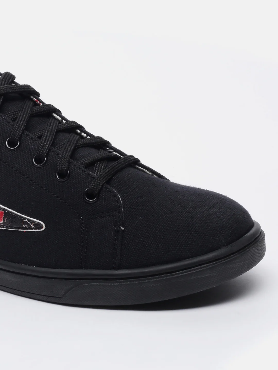 Fila Black Scribble Men Canvas Sneakers - Image 5