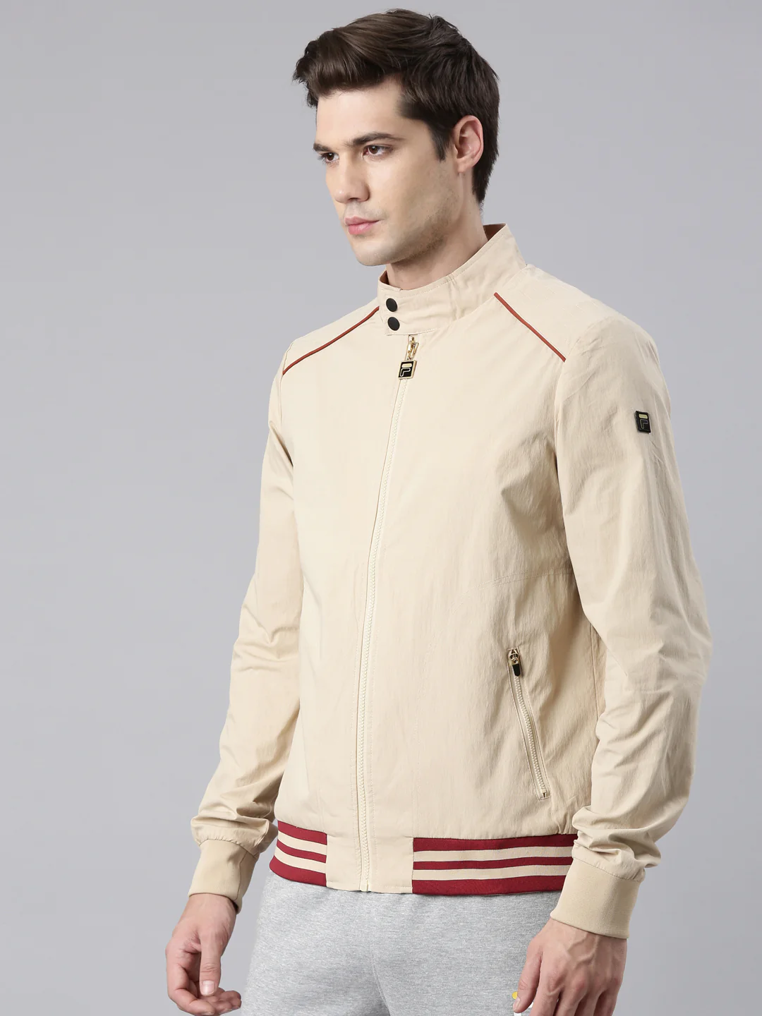 Fila Cream Basso Men Track Jacket - Image 4