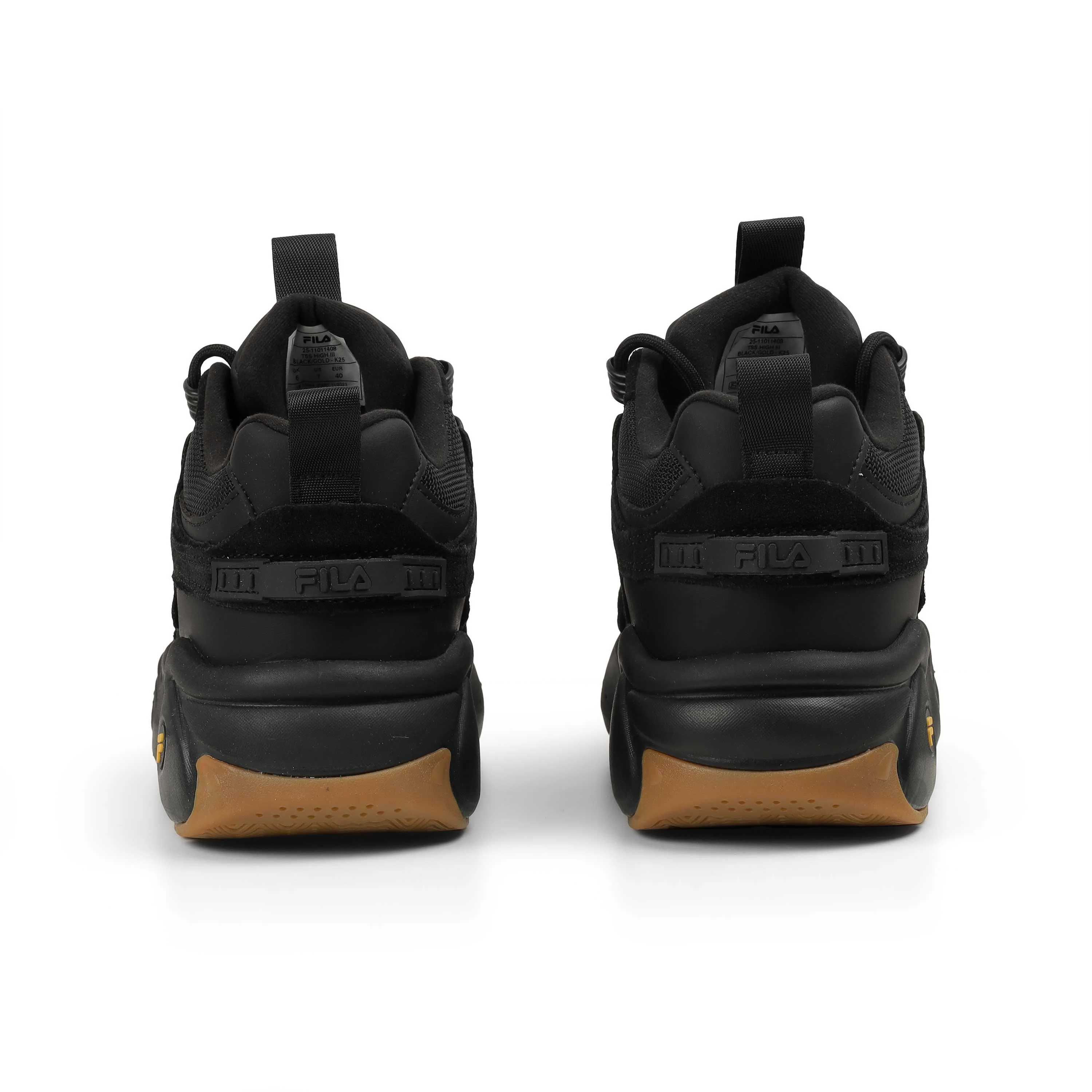 Fila Men Black-Gold Tss High Sneakers - Image 4